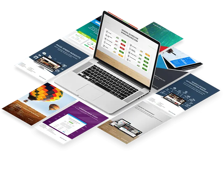My Web Audit website, SEO, GBP, Page Performance, Lead Magnets, and other reports.