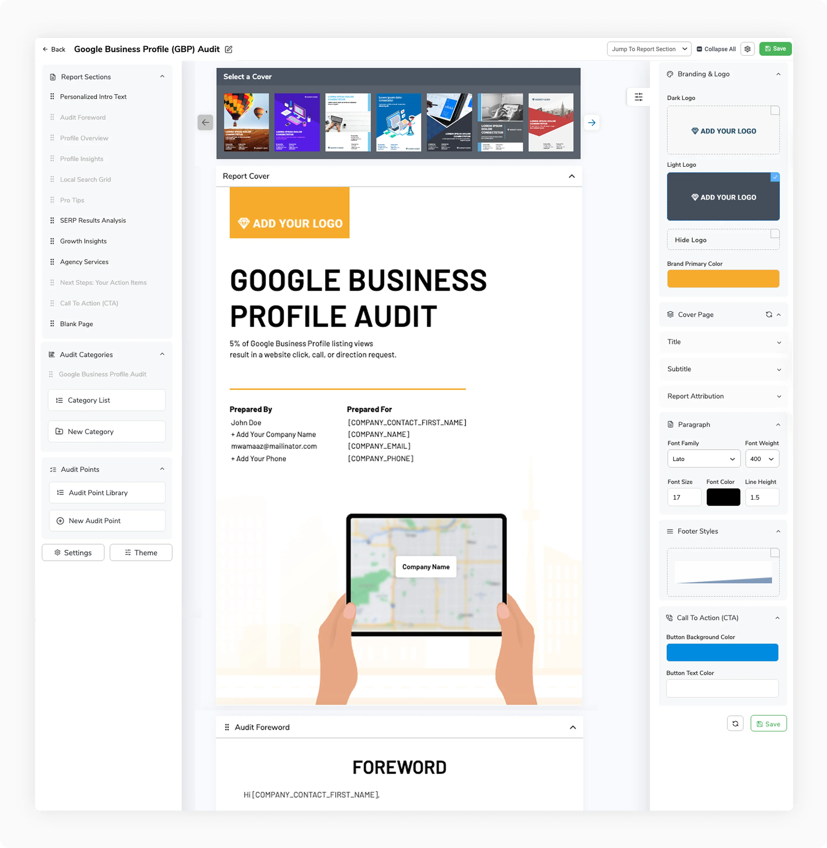 Our GBP audit process
