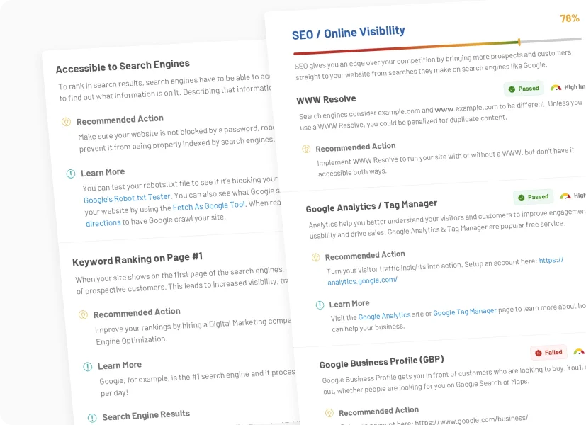 SEO online visibility